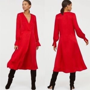 H&M Vibrant Red Maxi Dress